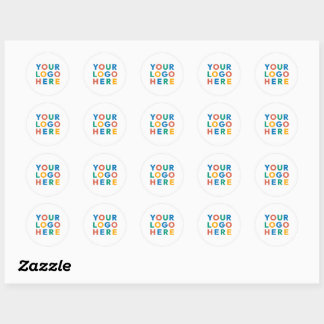 Custom Company Business Logo Branded Classic Classic Round Sticker