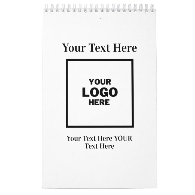 Custom Company Business Logo Branded Professional  Calendar (Cover)