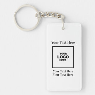 Custom Company Business Logo Branded Professional Keychain