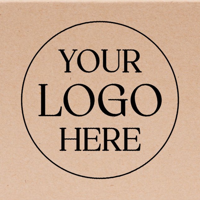 Custom Company Business Logo Branded Rubber Stamp (In situ)