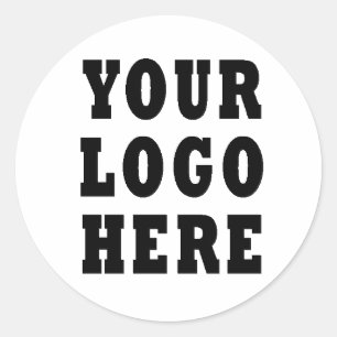 Custom Company Business Logo Classic Round Sticker