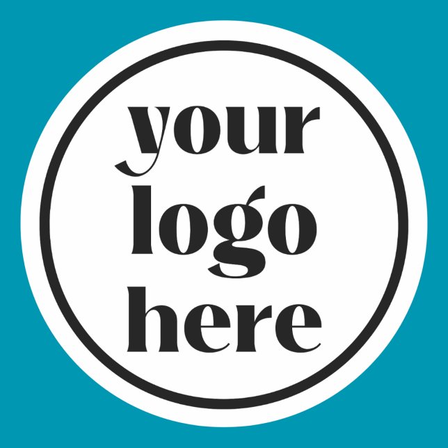 Custom Company Business Logo Classic Round Sticker (Creator Uploaded)