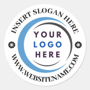 Custom Company Business Logo Classic Round Sticker