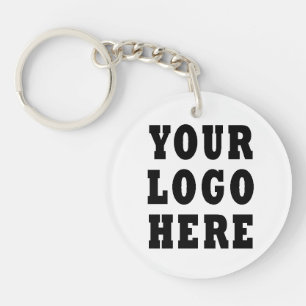 Custom Company Business Logo Double Sided Keychain