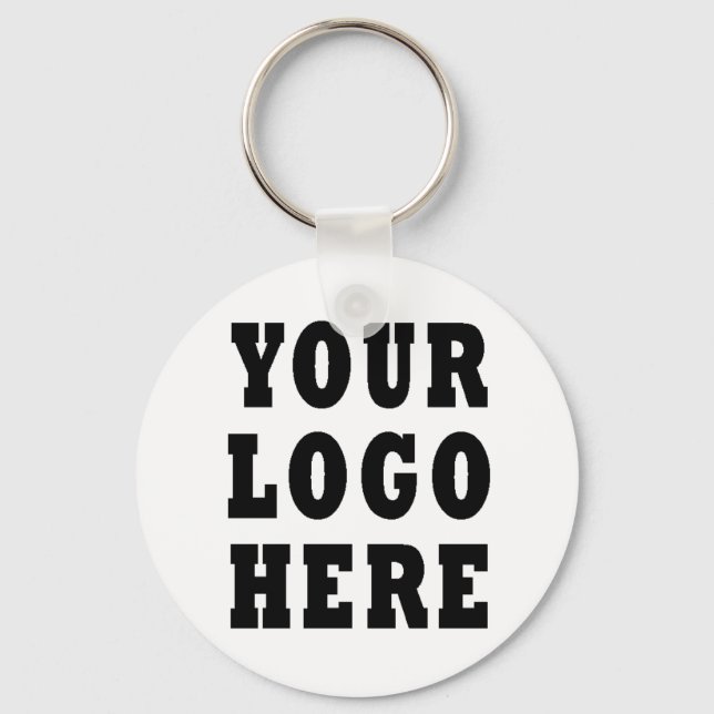 Custom Company Business Logo Keychain (Front)