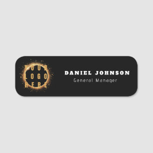 Custom Company Business Logo Modern Name Tag