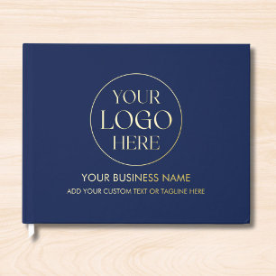 Custom Company Business Logo Modern Professional Guest Book