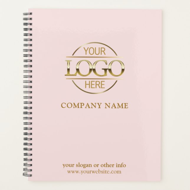 Custom Company Business Logo Promotional Branding Planner (Front)