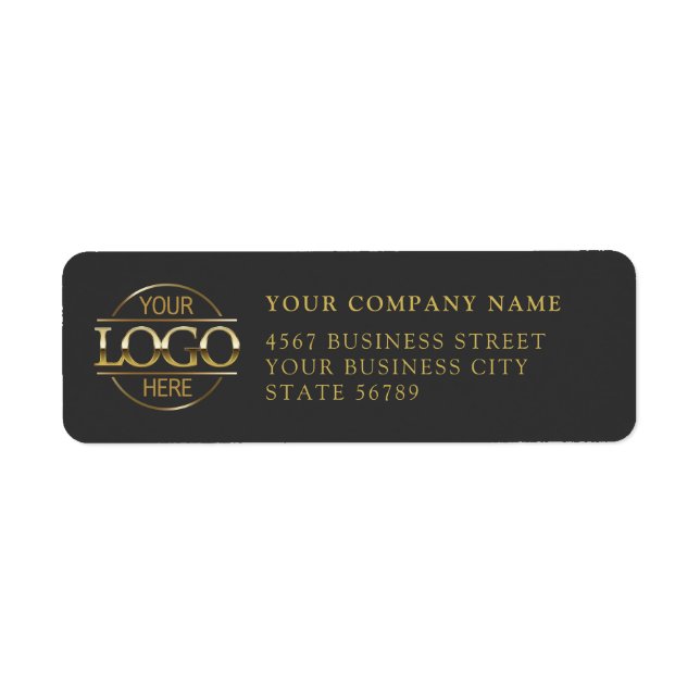Custom Company Business Logo Return Address (Front)