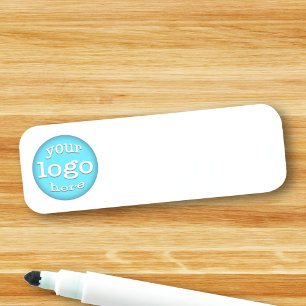 Custom Company Business Logo Reusable Dry Erase Name Tag