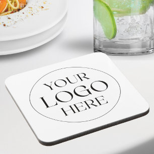Custom Company Business Logo Simple Coaster