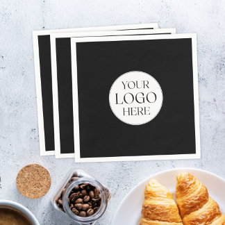Custom Company Business Logo Simple Party Paper Napkin