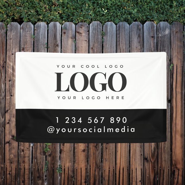 Custom Company Business Logo & Text Social Media Banner (Creator Uploaded)