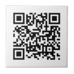 Custom Company Business QR Code Template Small Tile<br><div class="desc">Custom Company Business QR Code Template Home Décor / Home Accents / Decorative Tiles Small Ceramic Tile.</div>