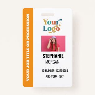 Custom Company Employee ID Photo  Badge