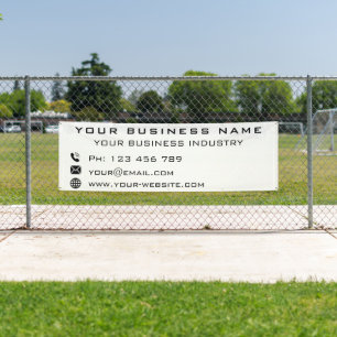 Custom Company Info Business Promotional Banner