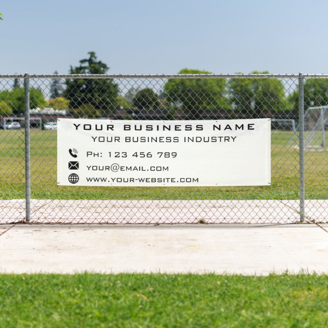 Custom Company Info Business Promotional Banner (Insitu)