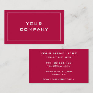 Custom Company Info Your Business Card Template