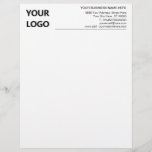 Custom Company Letterhead Your Logo Name Text Info<br><div class="desc">Custom Colours and Font - Your Business Letterhead with Logo - Add Your Logo - Image or QR Code / Name - Company / Address / Contact Information / more - Choose / add your favourite colours / font / size ! Resize and move or remove and add elements -...</div>