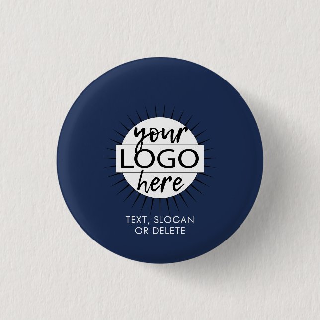 Custom Company Logo 1 Inch Round Button (Front)