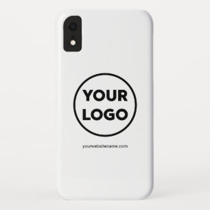 Custom Company Logo and Business Website or Text iPhone XR Case
