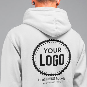 Custom Company Logo And Slogan With Promotional Hoodie