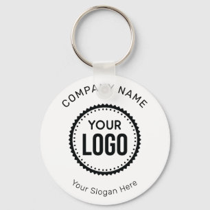 Custom Company Logo And Slogan With Promotional Keychain