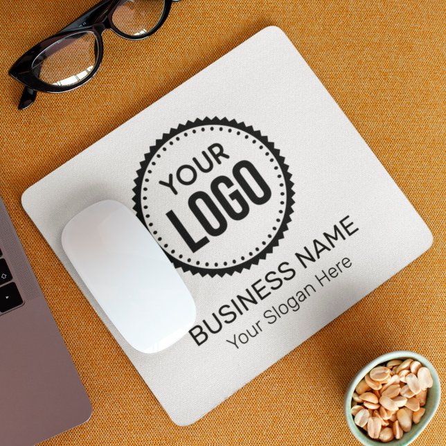 Custom Company Logo And Slogan With Promotional Mouse Pad (Creator Uploaded)