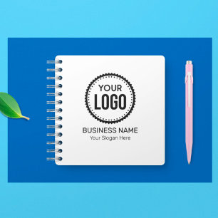 Custom Company Logo And Slogan With Promotional Notebook