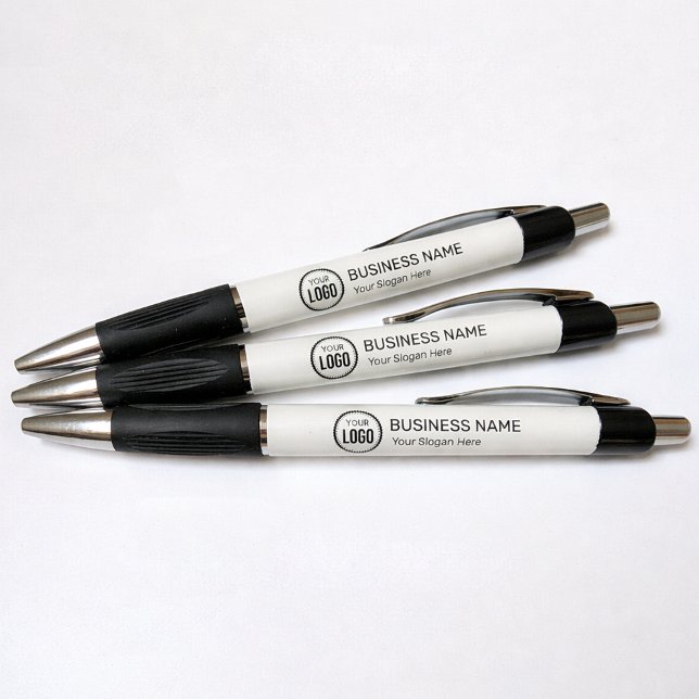 Custom Company Logo And Slogan With Promotional Pen (Creator Uploaded)