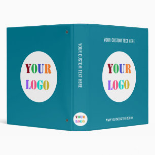 Custom Company Logo and Text Binder Choose Colours