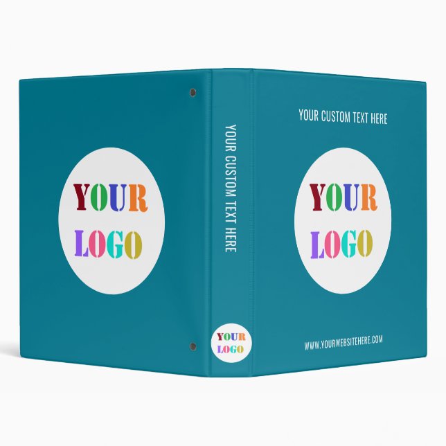 Custom Company Logo and Text Binder Choose Colours (Background)