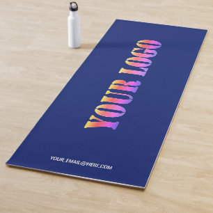 Custom Company Logo and Text Branded Yoga Mat