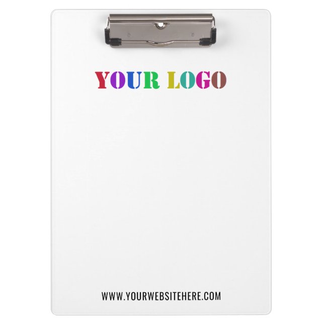 Custom Company Logo and Text Business Clipboard (Front)