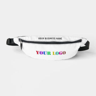 Custom Company Logo and Text Business Fanny Pack
