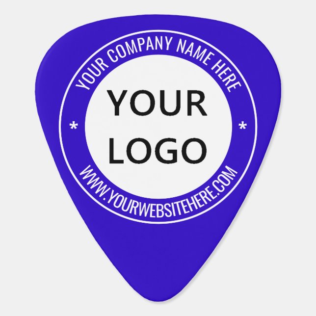 Custom Company Logo and Text Business Guitar Pick (Back)