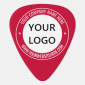 Custom Company Logo and Text Business Guitar Pick (Front)