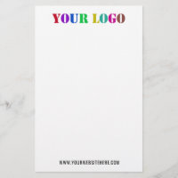 Custom Company Logo and Text Business Stationery