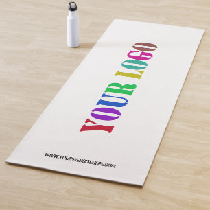 Custom Company Logo and Text Business Yoga Mat