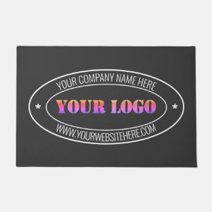 Custom Company Logo and Text Doormat Template