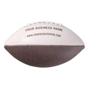 Custom Company Logo and Text Football Example