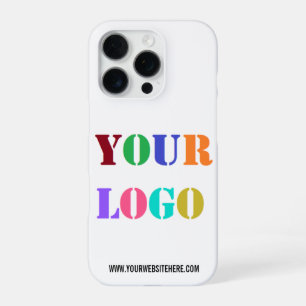 Custom Company Logo and Text iPhone Case Template