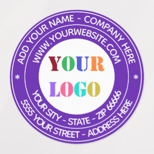 Custom Company Logo and Text Labels Example