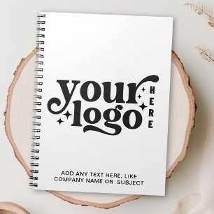 Custom Company Logo and Text Notebook