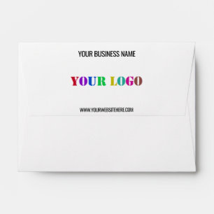 Custom Company Logo and Text Personalized Envelope