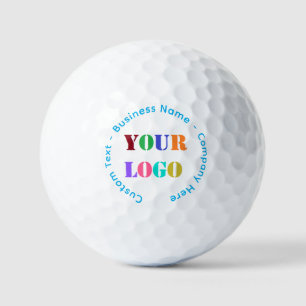 Custom Company Logo and Text Stamps Golf Balls