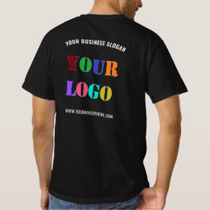 Custom Company Logo and Text Your Business T-Shirt