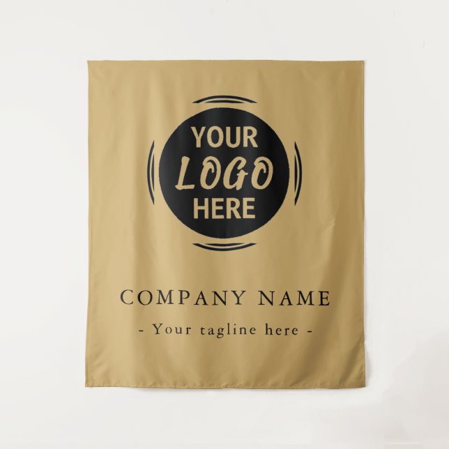 Custom Company Logo Backdrop For Events Tapestry (Front)
