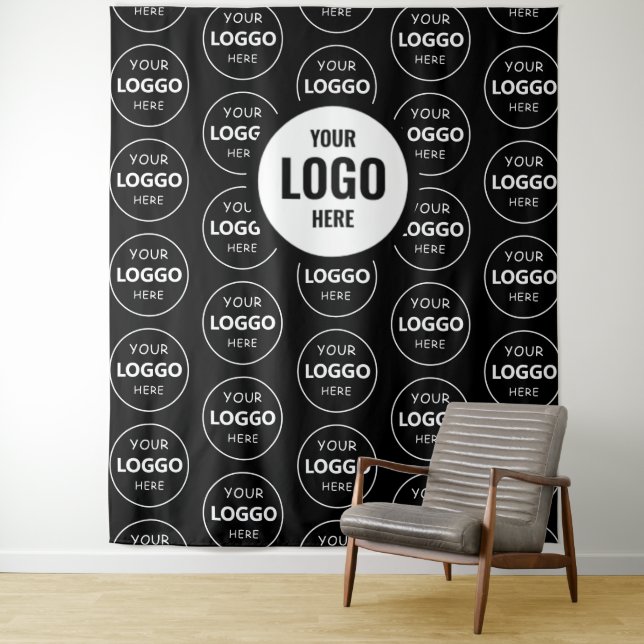 Custom Company Logo Backdrop For Events Tapestry (In Situ)