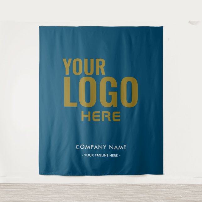 Custom Company Logo Backdrop For Events Tapestry (Front)